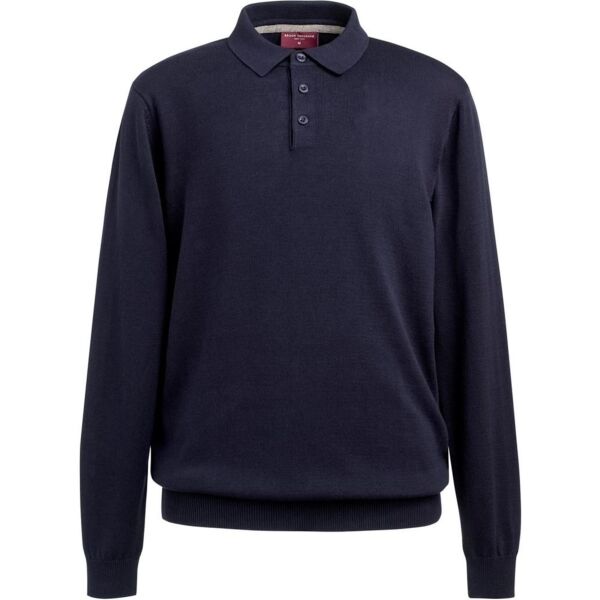 Brook Taverner - NEW Casper L/S Knit Polo Shirt Thumbnail