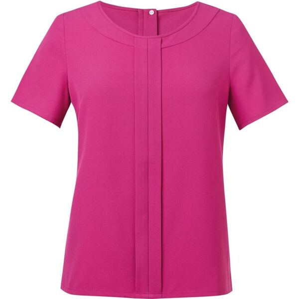 Brook Taverner - Verona S/S Crepe Blouse Thumbnail