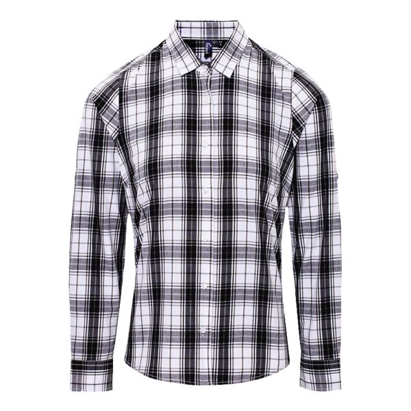 Copy of Ladies Long Sleeve Big Checked Blouse Thumbnail