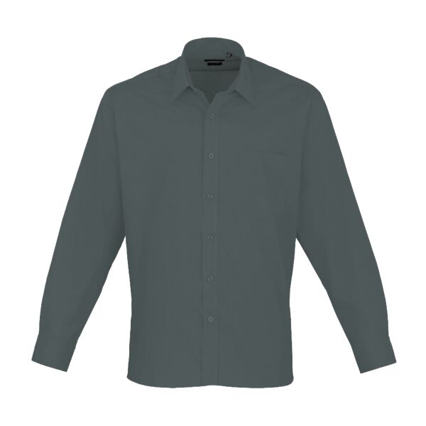 Gents Poplin Mandarin Collar Shirt Thumbnail