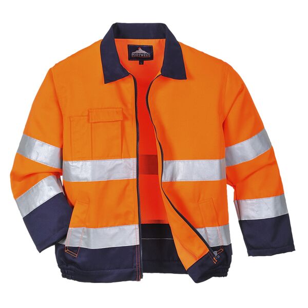 Portwest - Madrid Hi-Vis Contrast Bomber Jacket  Thumbnail