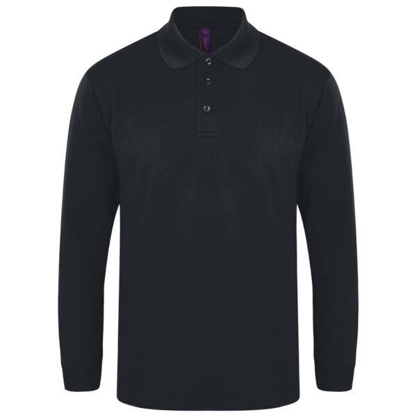 Copy of Henbury Unisex Long Sleeve Coolplus® Piqué Polo Shirt Thumbnail